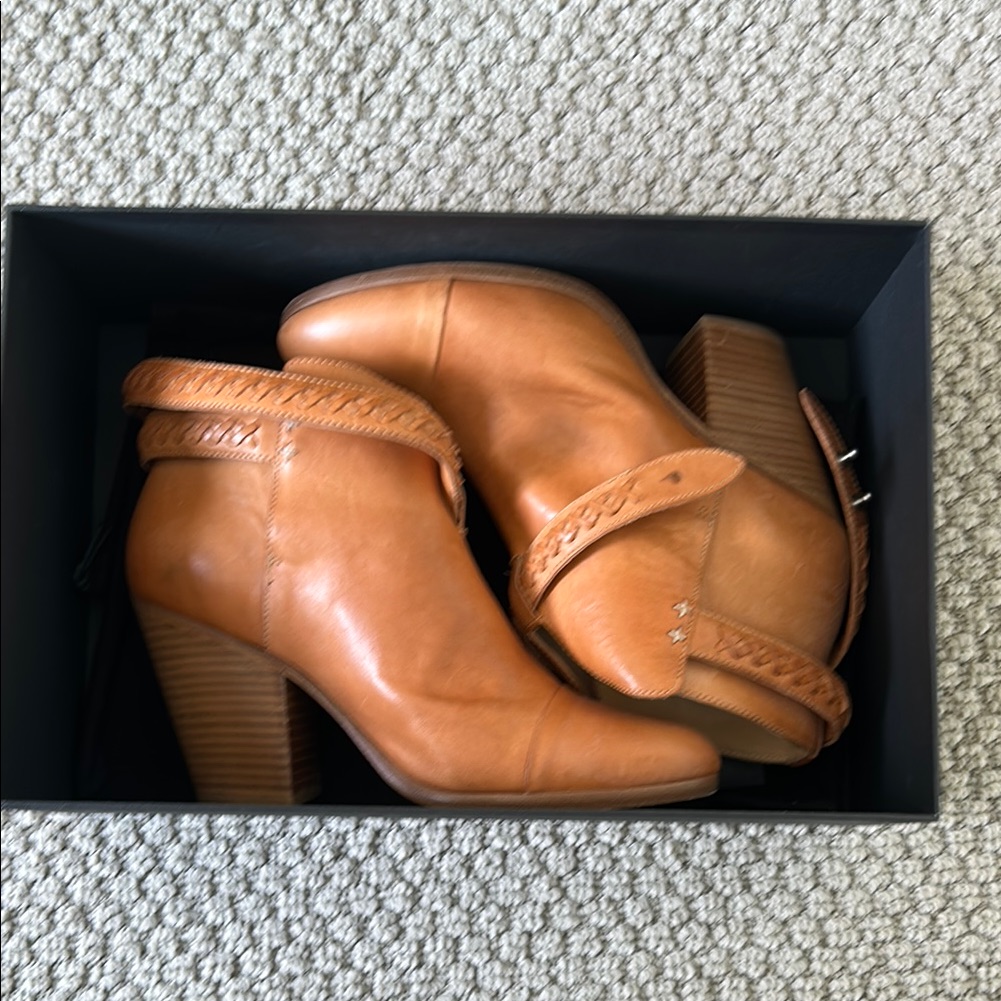 Rag & Bone Harrow Boot Women's Tan Leather Ankle Boots